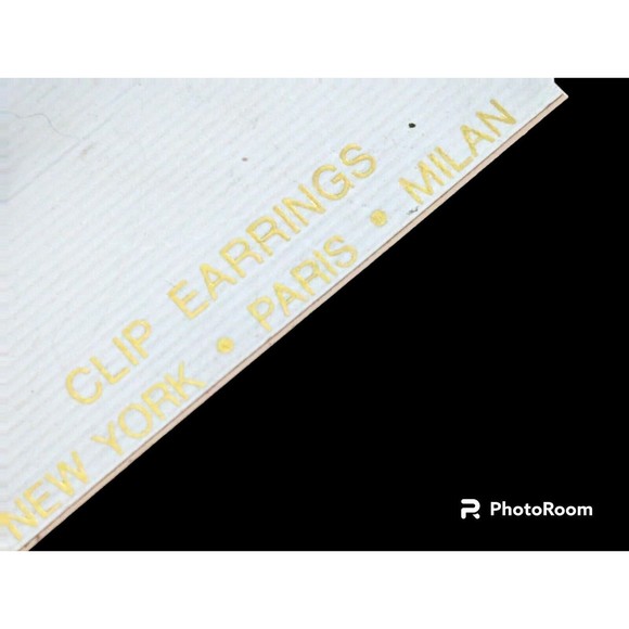 Vintage Expressions Brown Gold Tone Shell Shaped Earrings Clip On Party Business - Picture 3 of 5